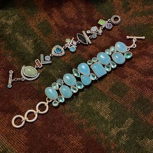 LOT Gem Stone Bracelets 2